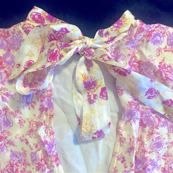 LIKE NEW Hemant & Nandita Apollo High Neck Mini Dress With Belt - Size XS - Picture 12 of 15